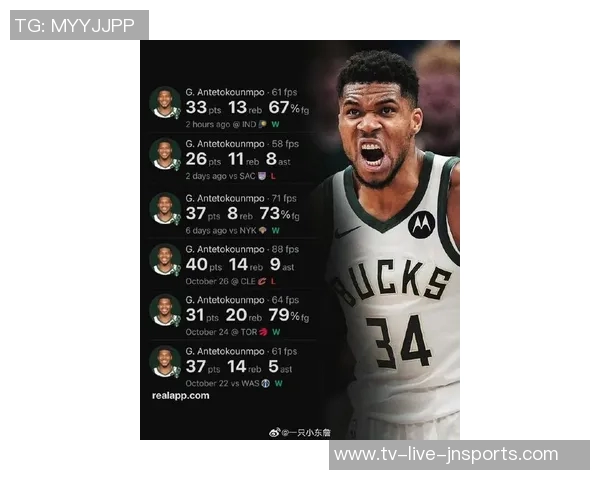 字母哥上半场表现抢眼砍下16分9篮板罚球命中率提升至60